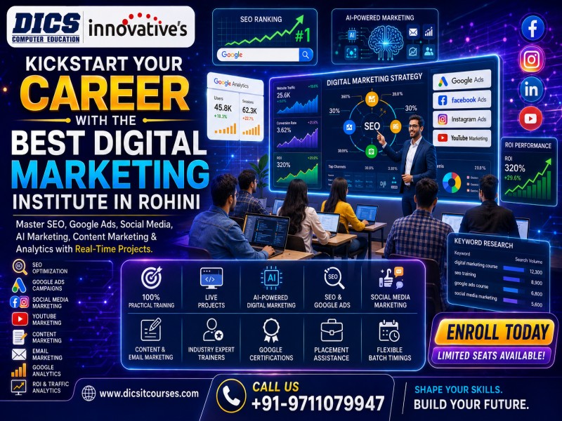 Kickstart Your Career with the Best Digital Marketing Institute in Rohini