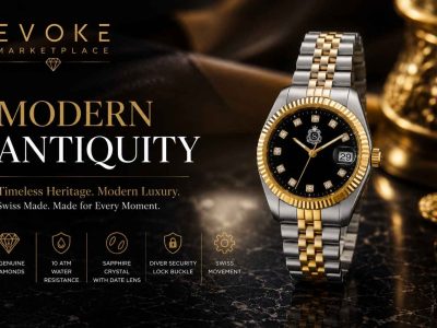 Modern Antiquity Swiss Watch | Diamond Mother-of-Pearl Luxury Timepiece