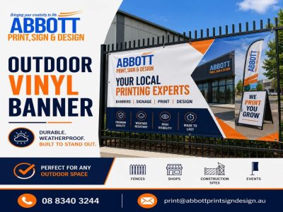 Waterproof Outdoor Vinyl Banner in Sydney for Lasting Outdoor Displays