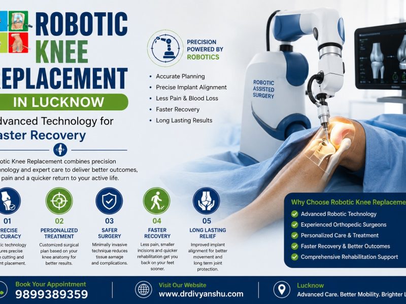 Robotic Knee Replacement in Lucknow: Advanced Technology for Faster Recovery