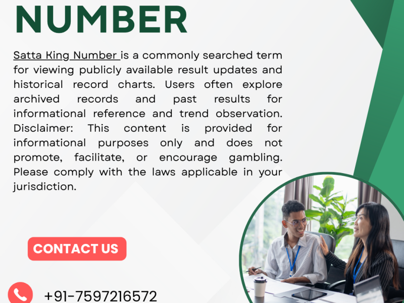 Satta King Number – Informational Results and Historical Records