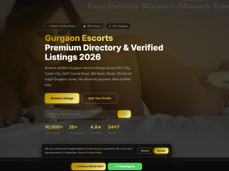Gurgaon Escorts Service - Verified Listings 202