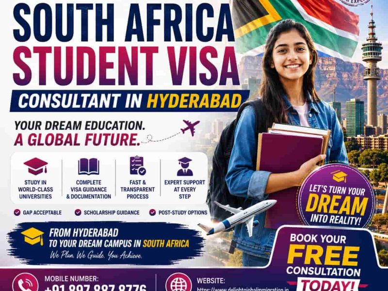 South Africa Student Visa Consultant in Hyderabad - Delight Global Immigration Services