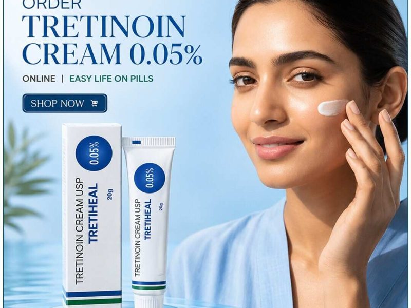 Tretinoin Cream 0.05% for Acne Care and Skin Renewal
