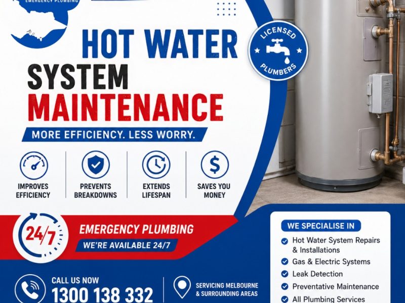Hot Water System Maintenance Melbourne | 24/7 Emergency Plumbers