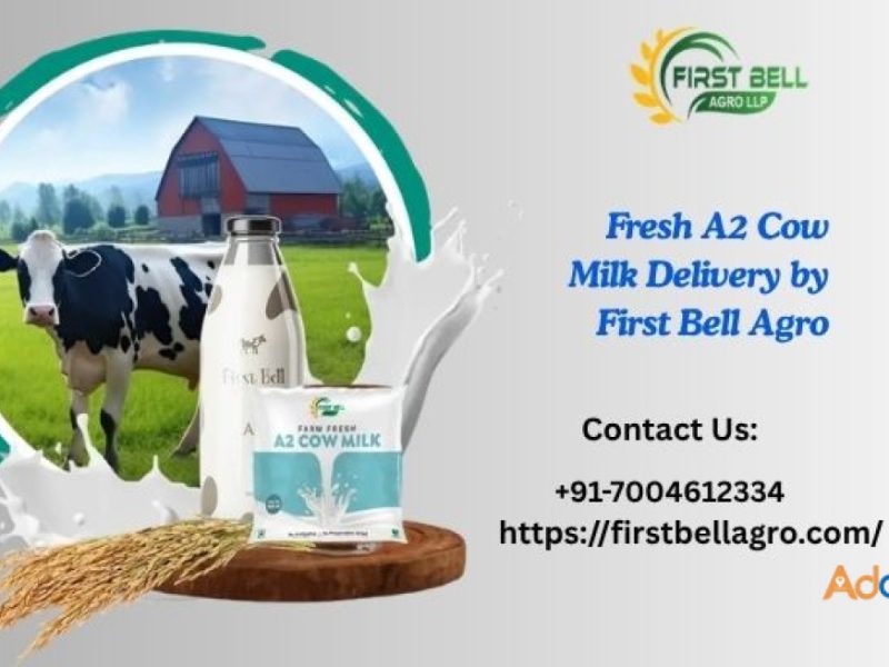 Fresh A2 Cow Milk Delivery by First Bell Agro