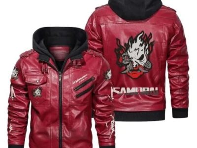 Cyberpunk 2077 Red Leather Jacket