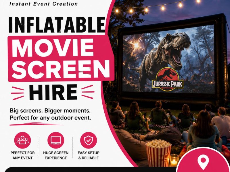Inflatable Movie Screen Hire for Outdoor Events and Movie Nights
