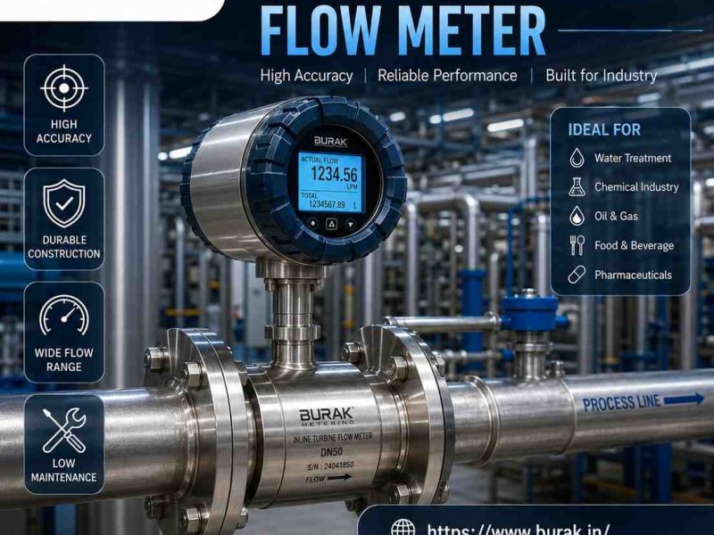 High-Precision Inline Turbine Flow Meter