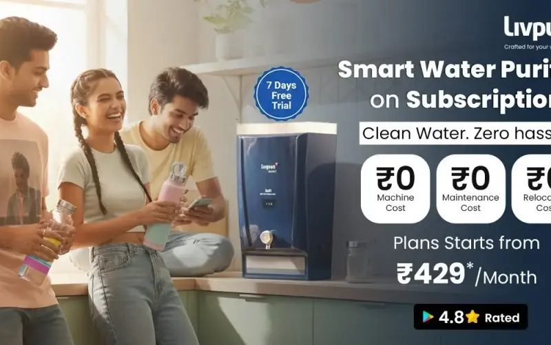 Livpure Coupon Codes - 1 Month Free + No Cost EMI from just ₹429/Month