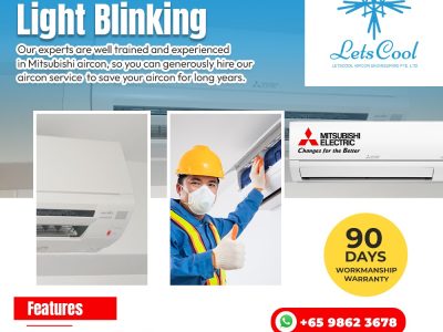 Mitsubishi aircon light blinking