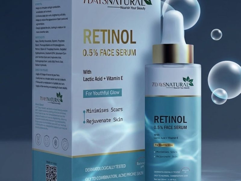 Advanced Retinol Face Serum Pack of 1 Professional Skin Rejuvenating Face Serum | Anti-Aging Serum for Wrinkles, Acne Marks & Dark Spots | Skin Renewal & Pore Minimizing Serum for Women & Men