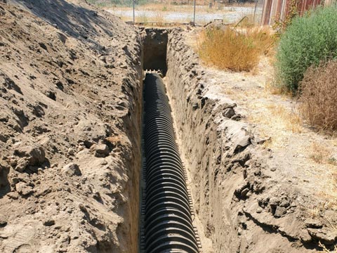 Septic Leach Field in Lake Elsinore