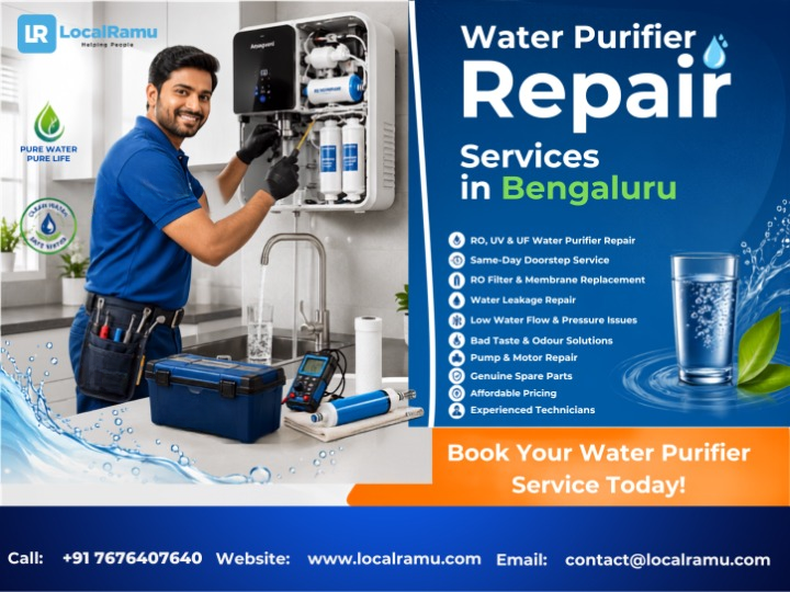 Fix your ro water purifier today with bengaluru's trusted repair experts