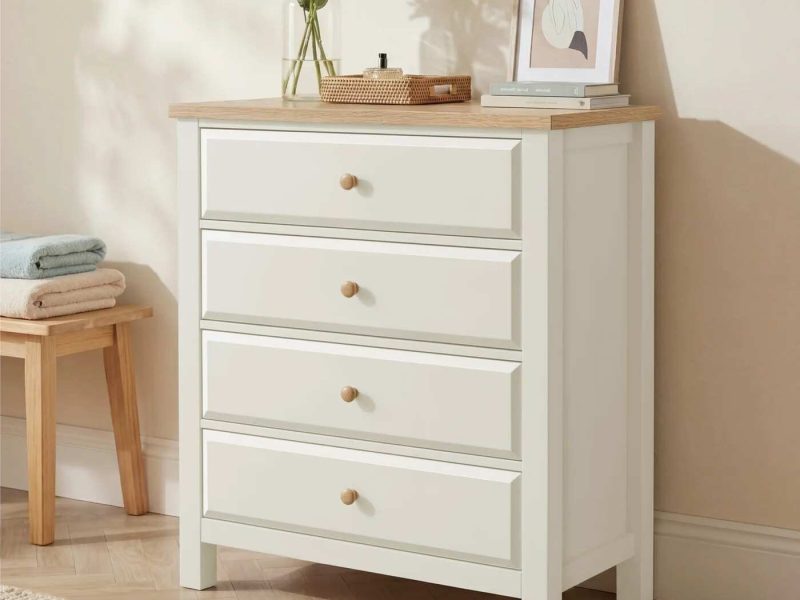 Haven White Painted 4 Drawer Chest of Drawers