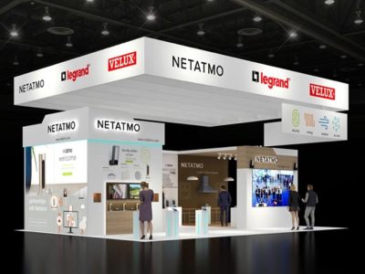 30X40 Trade Show Booth Planned Around Exhibitor Needs