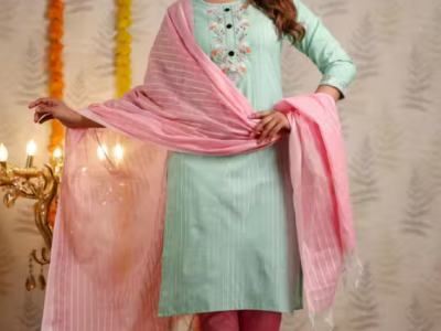 JashnNora's Women Kurta and Dupatta Pant Set