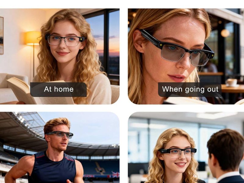 Smart Glasses with Camera and Bluetooth for Men & Women with 160+Languages