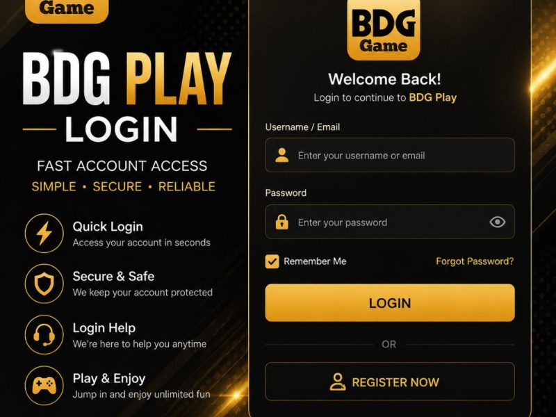 BDG Play Login: Fast Account Access & Login Help