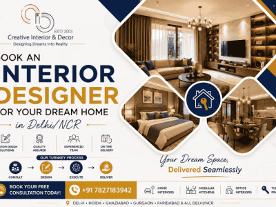 Book an Interior Designer for Your Dream Home in Delhi/NCR
