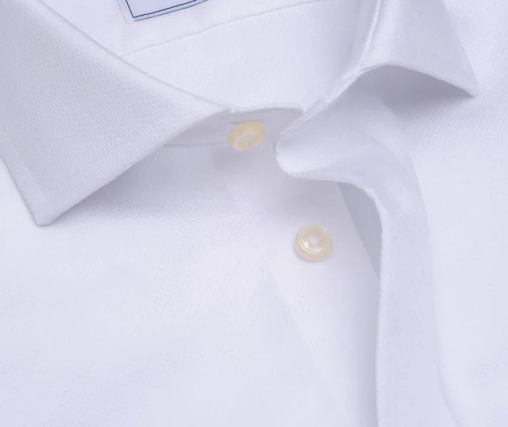 Camicissima Dobby Non-Iron Fancy Blue Cotton Shirt