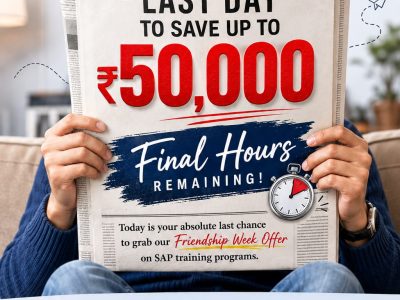 Friendship Week Special: Get Up to ₹50,000 OFF on SAP Certification Programs at EDrishyaa IT India Pvt Ltd!