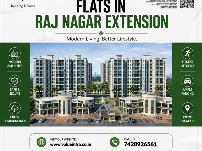 Flat in raj nagar extension for Families