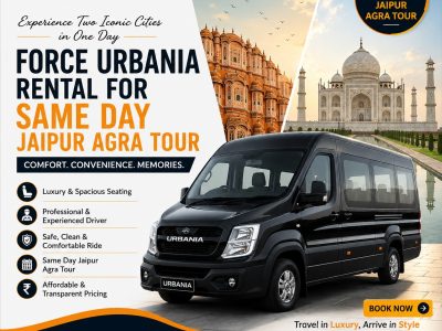 Force Urbania Rental for Same Day Jaipur Agra Tour