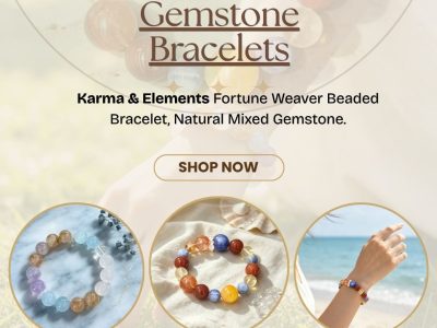 Gemstone Bracelets by Karma & Elements for Daily Balance