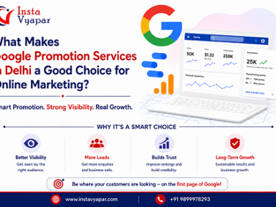 What Makes Google Promotion Services in Delhi a Good Choice for Online Marketing?
