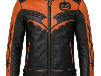 Halloween Leather Jacket – Bold Style for the Spooky Season