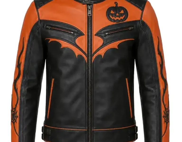 Halloween Leather Jacket – Bold Style for the Spooky Season