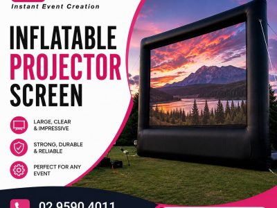 Inflatable Projector Screen for Outdoor Movie Events