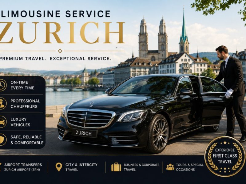 Limousine Service Zurich with V Class Van or S Class Limo