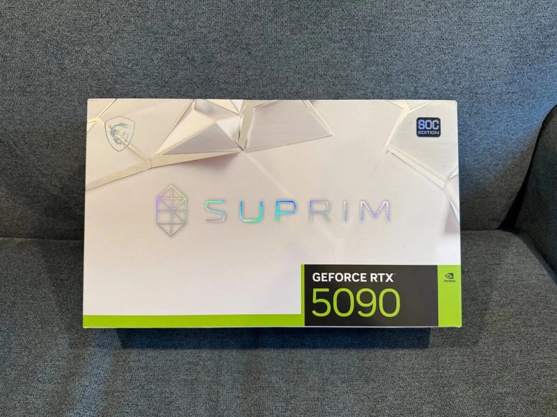 MSI GeForce RTX 5090 32GB SUPRIM SOC GDDR7 Graphics card for 4K Gaming