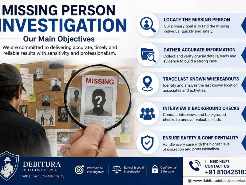 Missing Person Investigation Services in Mumbai | Debitura Detective Services