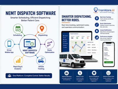 Smart Software for NEMT Scheduling and Dispatching