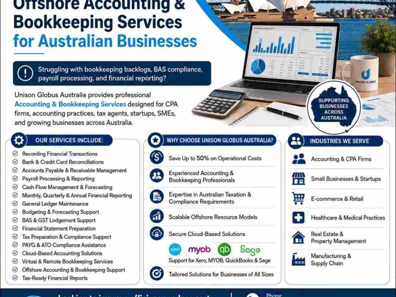Offshore Accounting & Bookkeeping Services for Australian Businesses