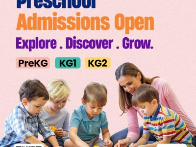 Preschool Admissions Open – September 2026