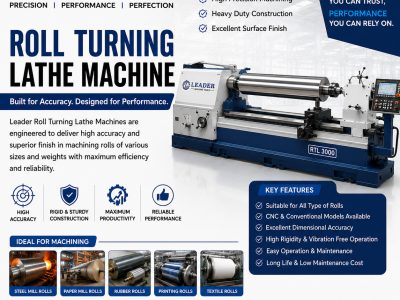 Roll Turning Lathe Machine Manufacturer in India | Heavy Duty & CNC Model