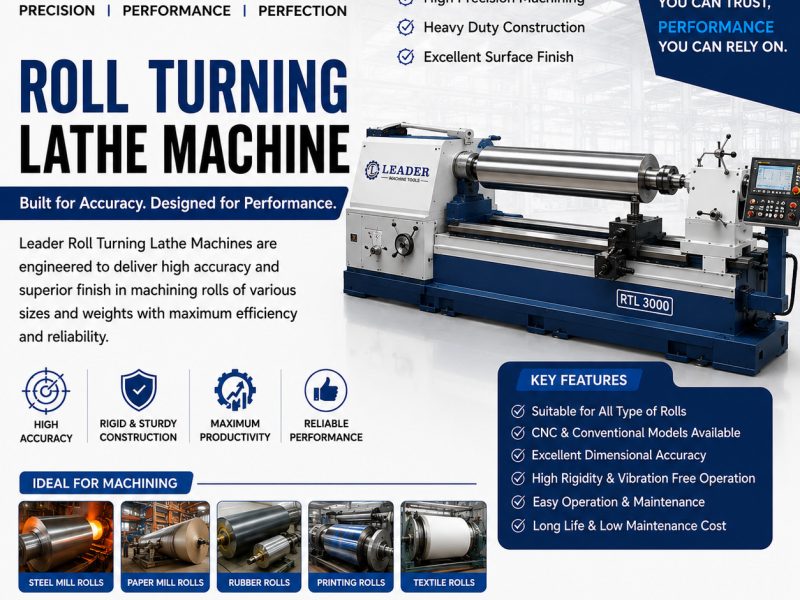 Roll Turning Lathe Machine Manufacturer in India | Heavy Duty & CNC Model