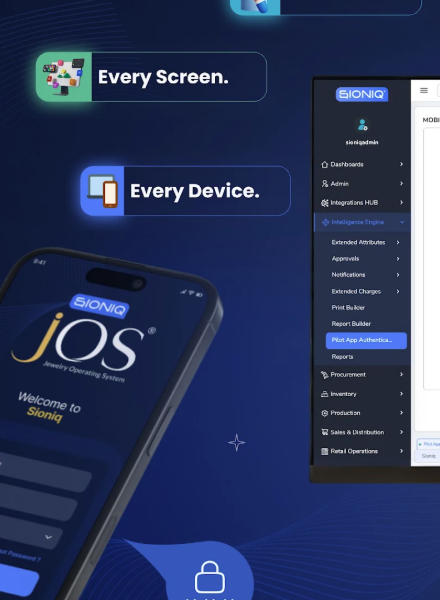 Best Jewellery ERP Software | AI Jewelry Business Software | SIONIQ jOS