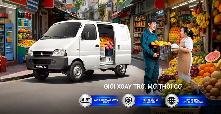 Suzuki Eeco lựa chọn đáng tin cậy cho vận chuyển hàng hóa