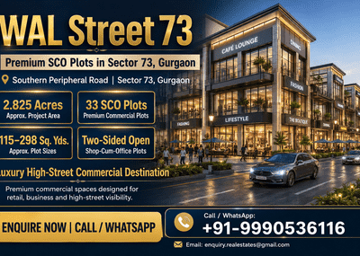 WAL Street 73 | Premium Commercial SCO Plots in Gurgaon