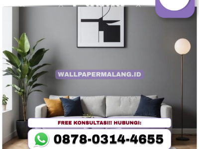 WALLPAPER VINYL WARNA GELAP RUANG KELUARGA