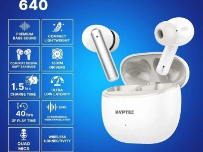Kyptec LifeStyle® 640 ENC Wireless Earbuds with Quad Mic, 13mm Drivers and 40H Battery