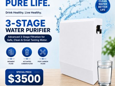 💧 3-Stage Water Purifier – Special Price $3500