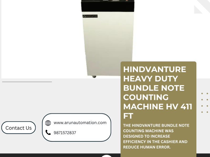 Hindvanture Heavy Duty Bundle Note Counting Machine HV 411 FT