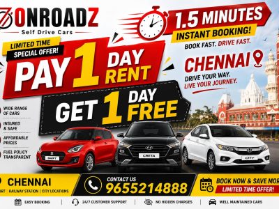 Car Rentals in Chennai for City Travel | Onroadz