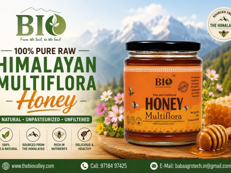 100% Pure Raw Himalayan Multiflora Honey | The Bio Valley